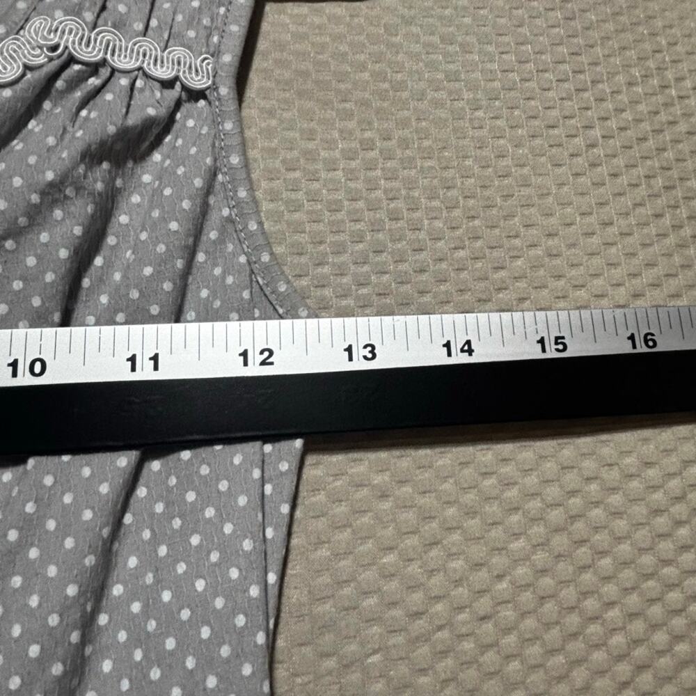 Bettie Page Las Vegas Gray Polka Dot Wiggle Pencil Dress XS Pinup Rockabilly - Picture 4 of 8